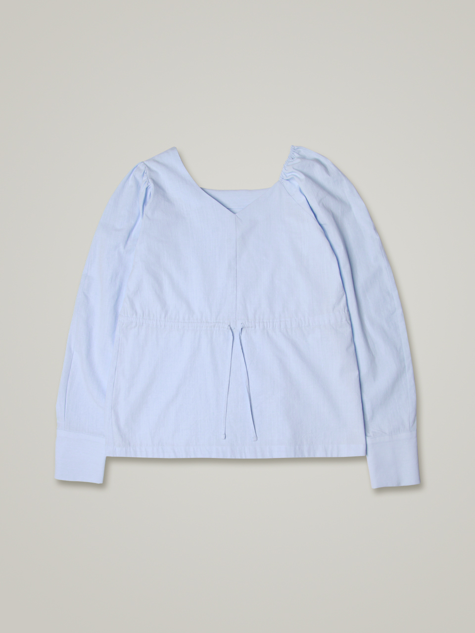 comos 793 asymmetric blouse (powder blue)