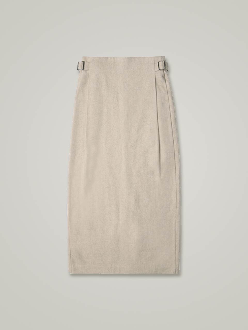 comos&#039;427 belt point H-line skirt (Light beige)